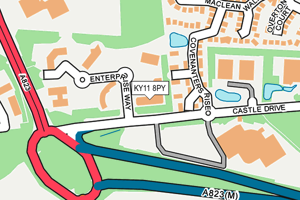 KY11 8PY map - OS OpenMap – Local (Ordnance Survey)