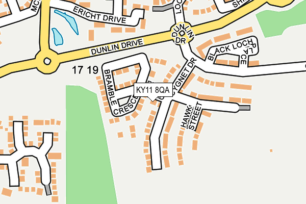 KY11 8QA map - OS OpenMap – Local (Ordnance Survey)