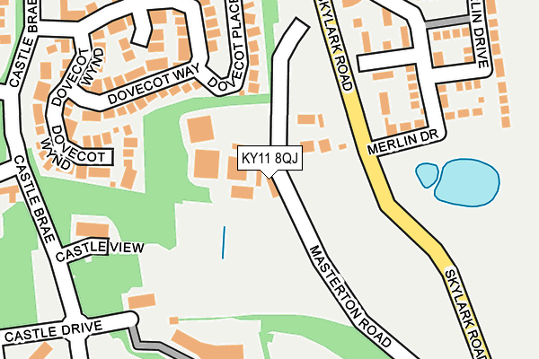 KY11 8QJ map - OS OpenMap – Local (Ordnance Survey)