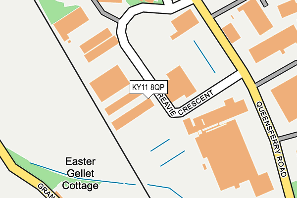 KY11 8QP map - OS OpenMap – Local (Ordnance Survey)