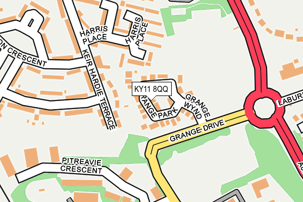 KY11 8QQ map - OS OpenMap – Local (Ordnance Survey)