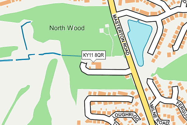 KY11 8QR map - OS OpenMap – Local (Ordnance Survey)