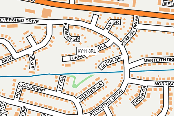 KY11 8RL map - OS OpenMap – Local (Ordnance Survey)