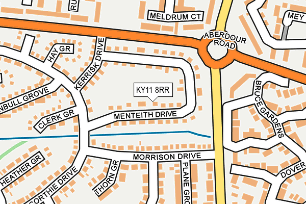 KY11 8RR map - OS OpenMap – Local (Ordnance Survey)
