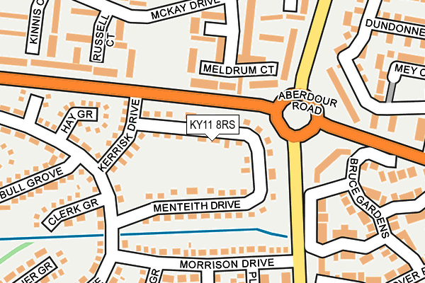 KY11 8RS map - OS OpenMap – Local (Ordnance Survey)