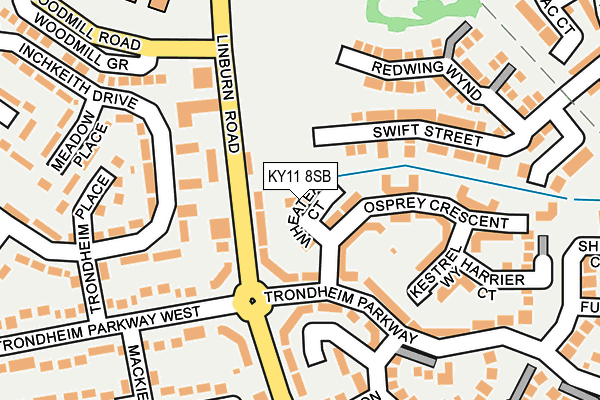 KY11 8SB map - OS OpenMap – Local (Ordnance Survey)