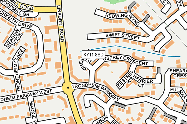 KY11 8SD map - OS OpenMap – Local (Ordnance Survey)