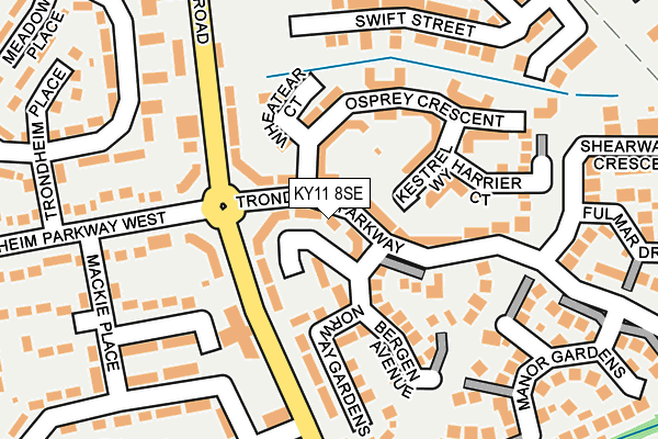 KY11 8SE map - OS OpenMap – Local (Ordnance Survey)