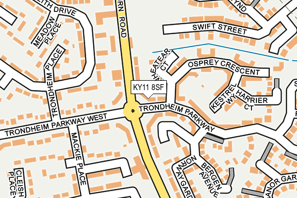 KY11 8SF map - OS OpenMap – Local (Ordnance Survey)