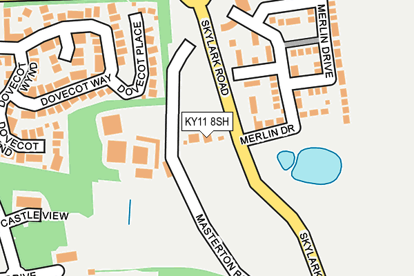 KY11 8SH map - OS OpenMap – Local (Ordnance Survey)