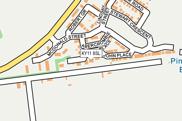 KY11 8SL map - OS OpenMap – Local (Ordnance Survey)