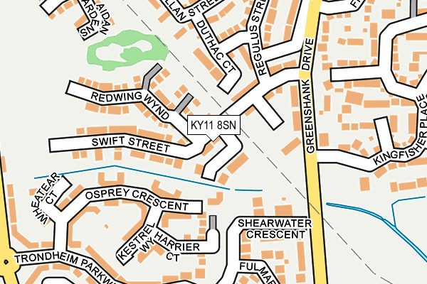 KY11 8SN map - OS OpenMap – Local (Ordnance Survey)