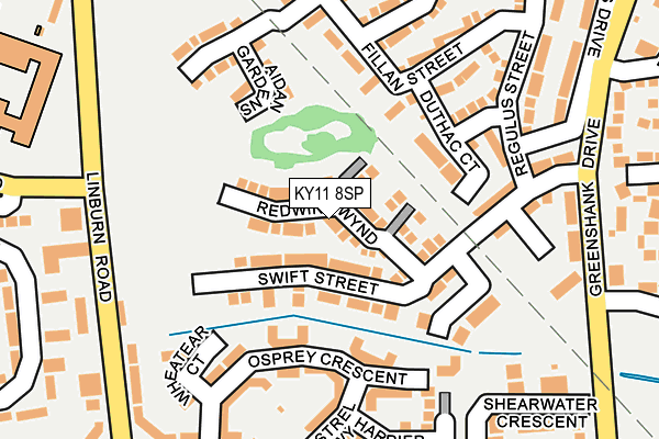 KY11 8SP map - OS OpenMap – Local (Ordnance Survey)