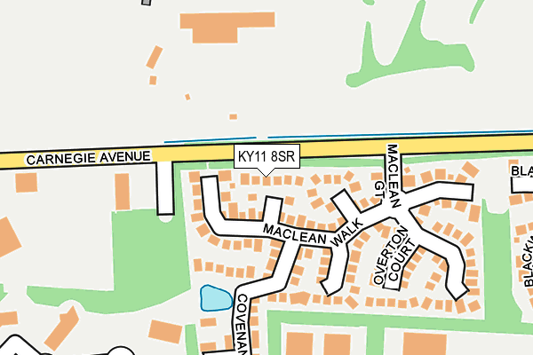KY11 8SR map - OS OpenMap – Local (Ordnance Survey)