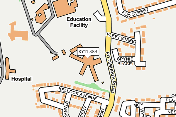 KY11 8SS map - OS OpenMap – Local (Ordnance Survey)