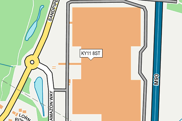 KY11 8ST map - OS OpenMap – Local (Ordnance Survey)