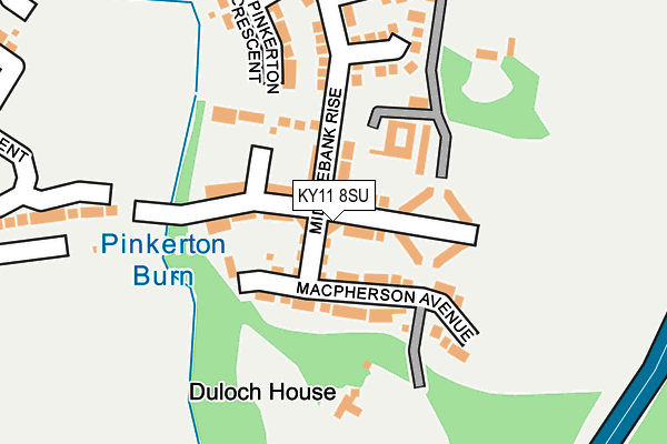 KY11 8SU map - OS OpenMap – Local (Ordnance Survey)