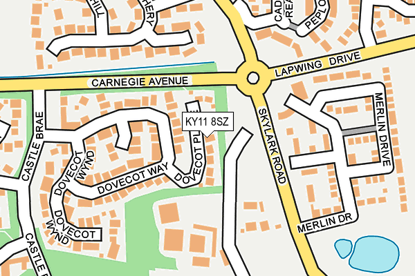 KY11 8SZ map - OS OpenMap – Local (Ordnance Survey)