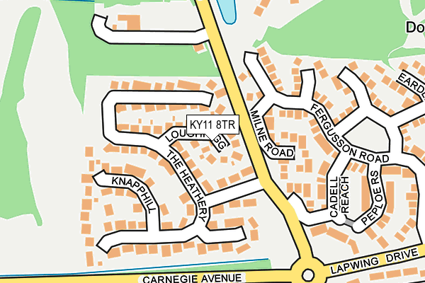 KY11 8TR map - OS OpenMap – Local (Ordnance Survey)