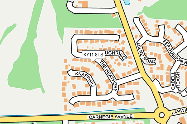 KY11 8TS map - OS OpenMap – Local (Ordnance Survey)