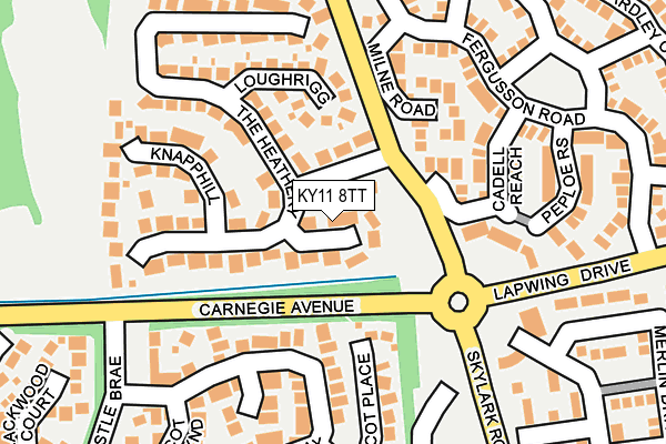 KY11 8TT map - OS OpenMap – Local (Ordnance Survey)