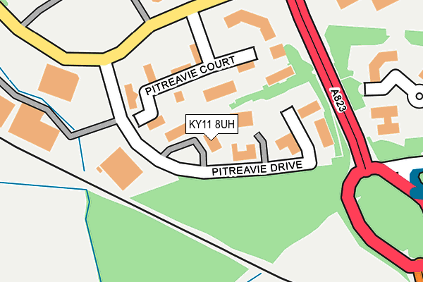 KY11 8UH map - OS OpenMap – Local (Ordnance Survey)