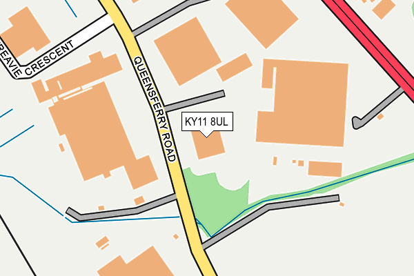 KY11 8UL map - OS OpenMap – Local (Ordnance Survey)