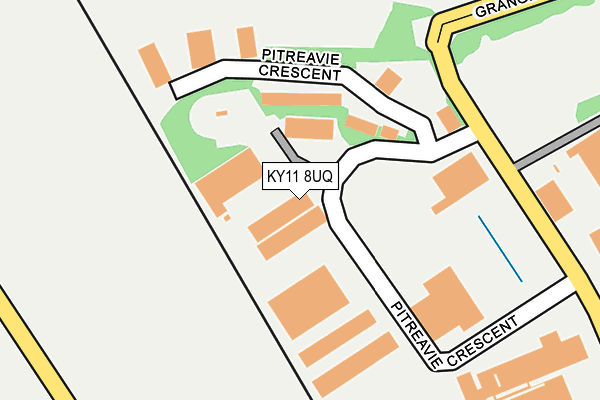 KY11 8UQ map - OS OpenMap – Local (Ordnance Survey)