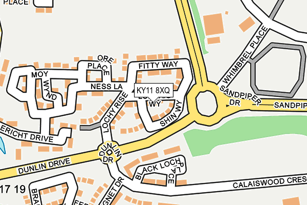 KY11 8XQ map - OS OpenMap – Local (Ordnance Survey)