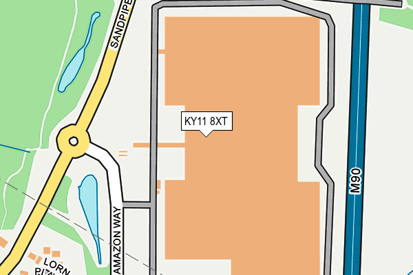 KY11 8XT map - OS OpenMap – Local (Ordnance Survey)