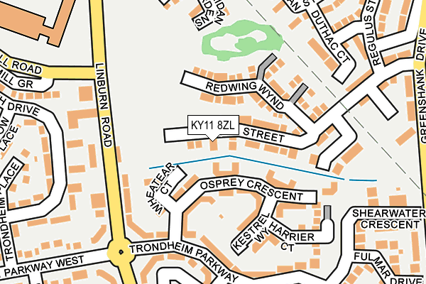 KY11 8ZL map - OS OpenMap – Local (Ordnance Survey)