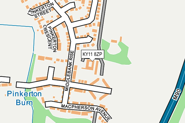 KY11 8ZP map - OS OpenMap – Local (Ordnance Survey)