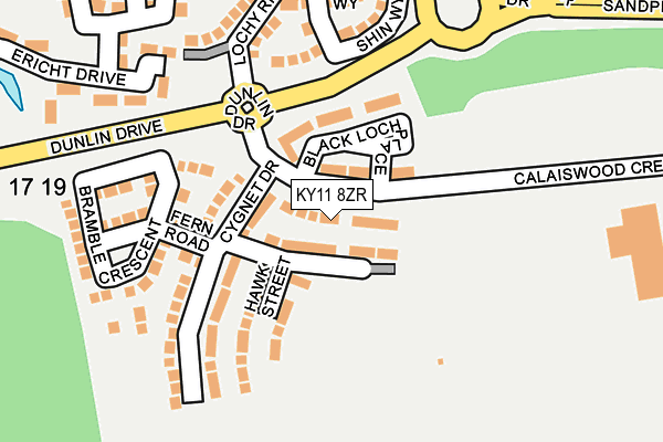 KY11 8ZR map - OS OpenMap – Local (Ordnance Survey)