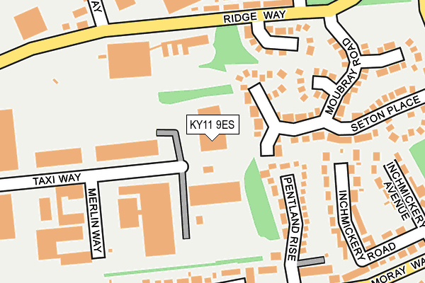 KY11 9ES map - OS OpenMap – Local (Ordnance Survey)