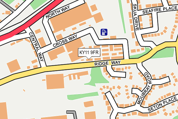 KY11 9FR map - OS OpenMap – Local (Ordnance Survey)