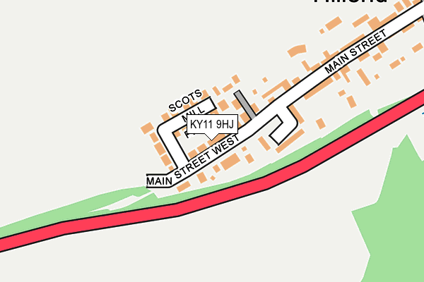 KY11 9HJ map - OS OpenMap – Local (Ordnance Survey)