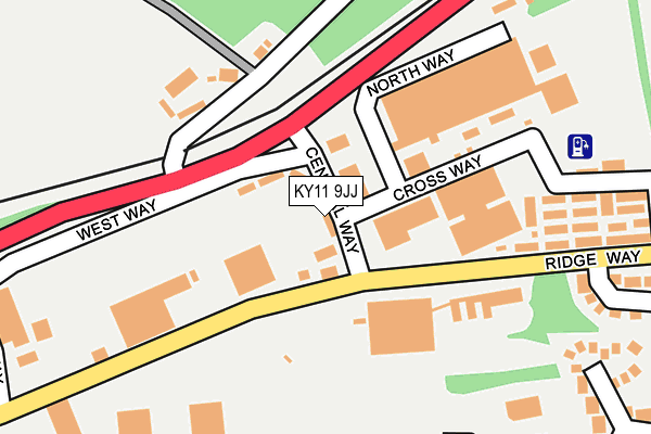 KY11 9JJ map - OS OpenMap – Local (Ordnance Survey)