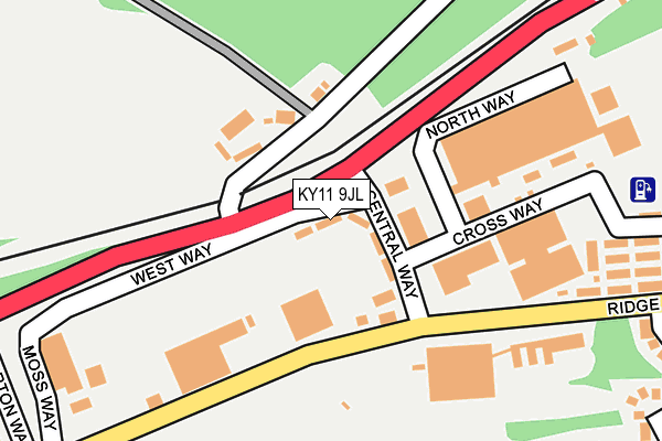 KY11 9JL map - OS OpenMap – Local (Ordnance Survey)