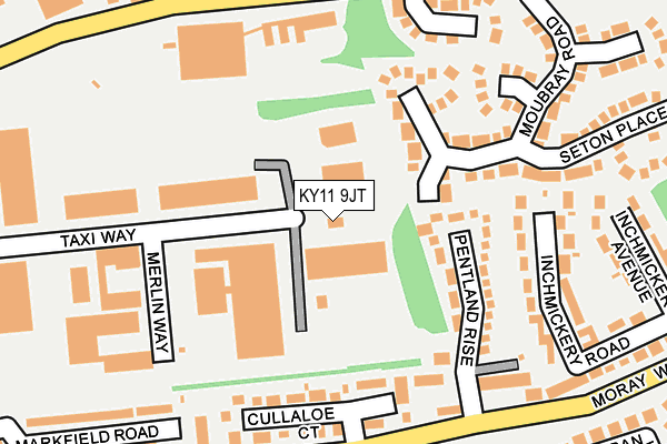 KY11 9JT map - OS OpenMap – Local (Ordnance Survey)