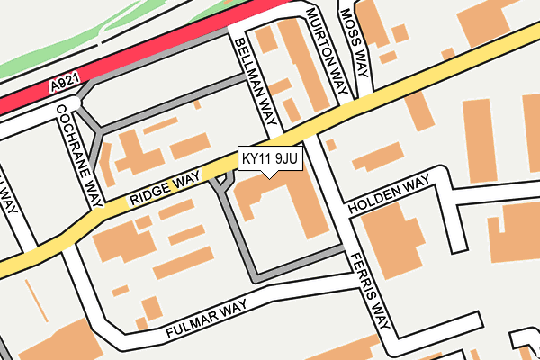 KY11 9JU map - OS OpenMap – Local (Ordnance Survey)