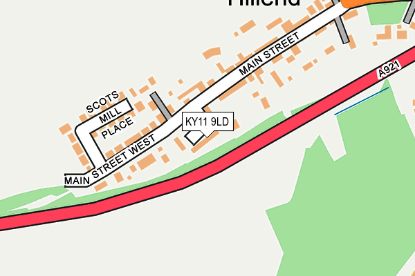 KY11 9LD map - OS OpenMap – Local (Ordnance Survey)