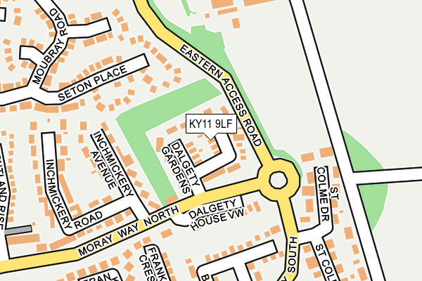 KY11 9LF map - OS OpenMap – Local (Ordnance Survey)