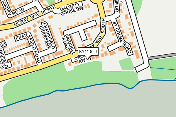 KY11 9LJ map - OS OpenMap – Local (Ordnance Survey)