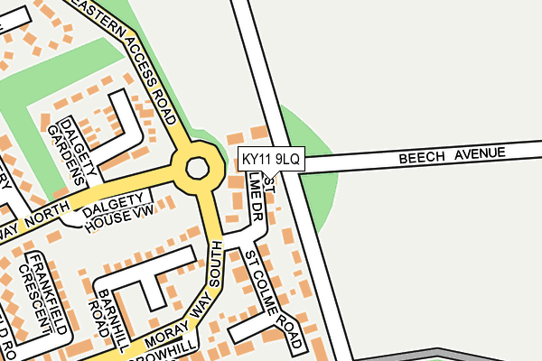 KY11 9LQ map - OS OpenMap – Local (Ordnance Survey)