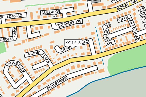 KY11 9LS map - OS OpenMap – Local (Ordnance Survey)