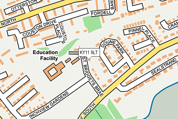 KY11 9LT map - OS OpenMap – Local (Ordnance Survey)