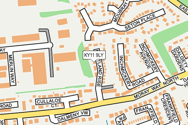 KY11 9LY map - OS OpenMap – Local (Ordnance Survey)