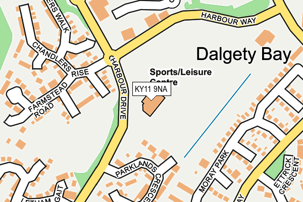 KY11 9NA map - OS OpenMap – Local (Ordnance Survey)