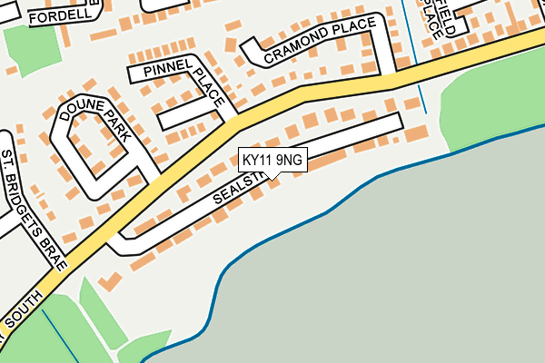 KY11 9NG map - OS OpenMap – Local (Ordnance Survey)