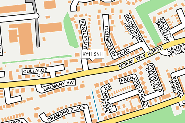 KY11 9NH map - OS OpenMap – Local (Ordnance Survey)